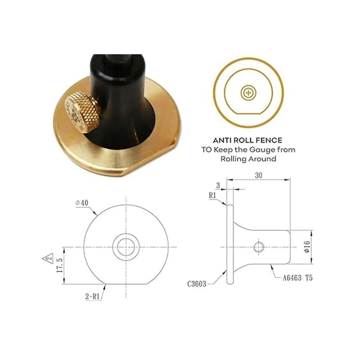 Clarke Brothers Calibre de marcado de rueda kit de_2