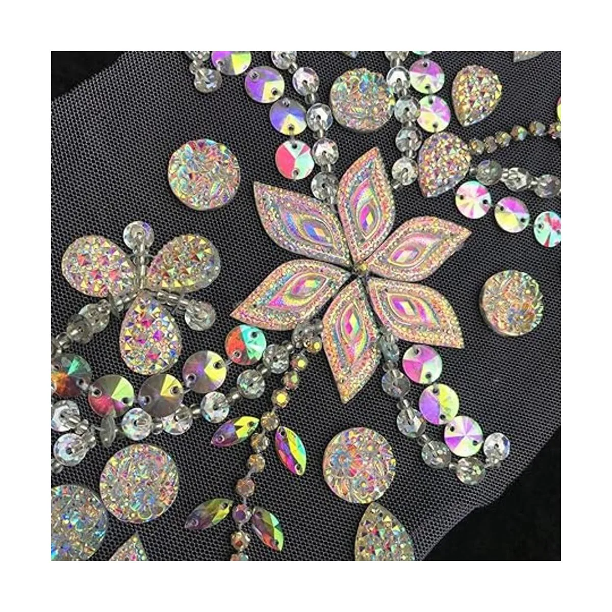 Parches de cristal brillante hechos a mano de 3.9 x 16.5_4