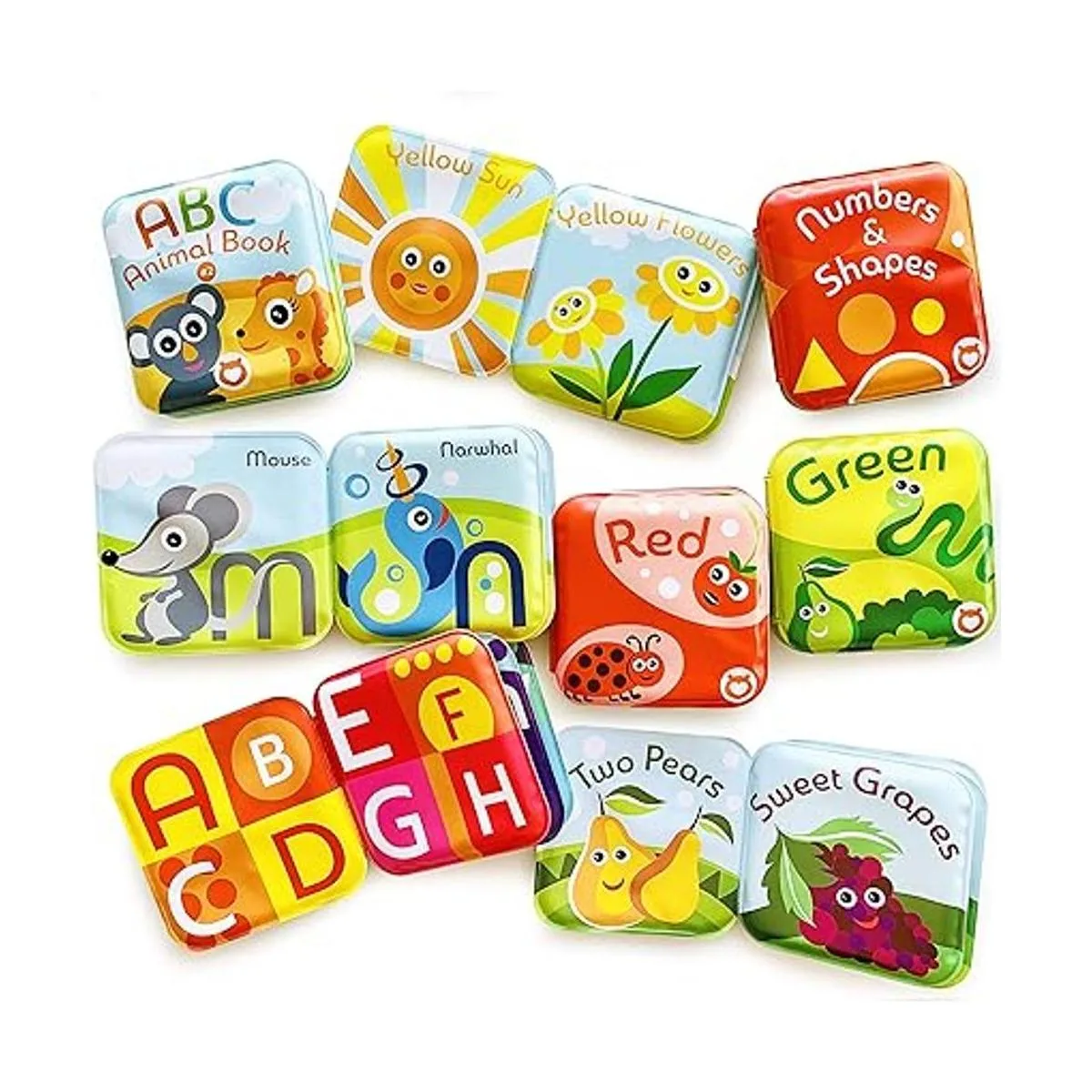 Juego de mega libros de baño para bebés paquete de 13_3