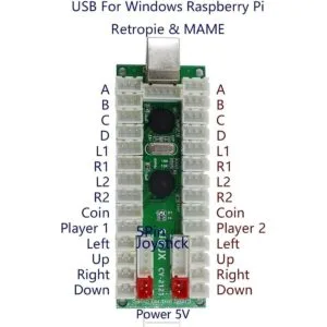 SJJX 2 Reproductor LED Arcade Juego DIY Kit Teclado_3