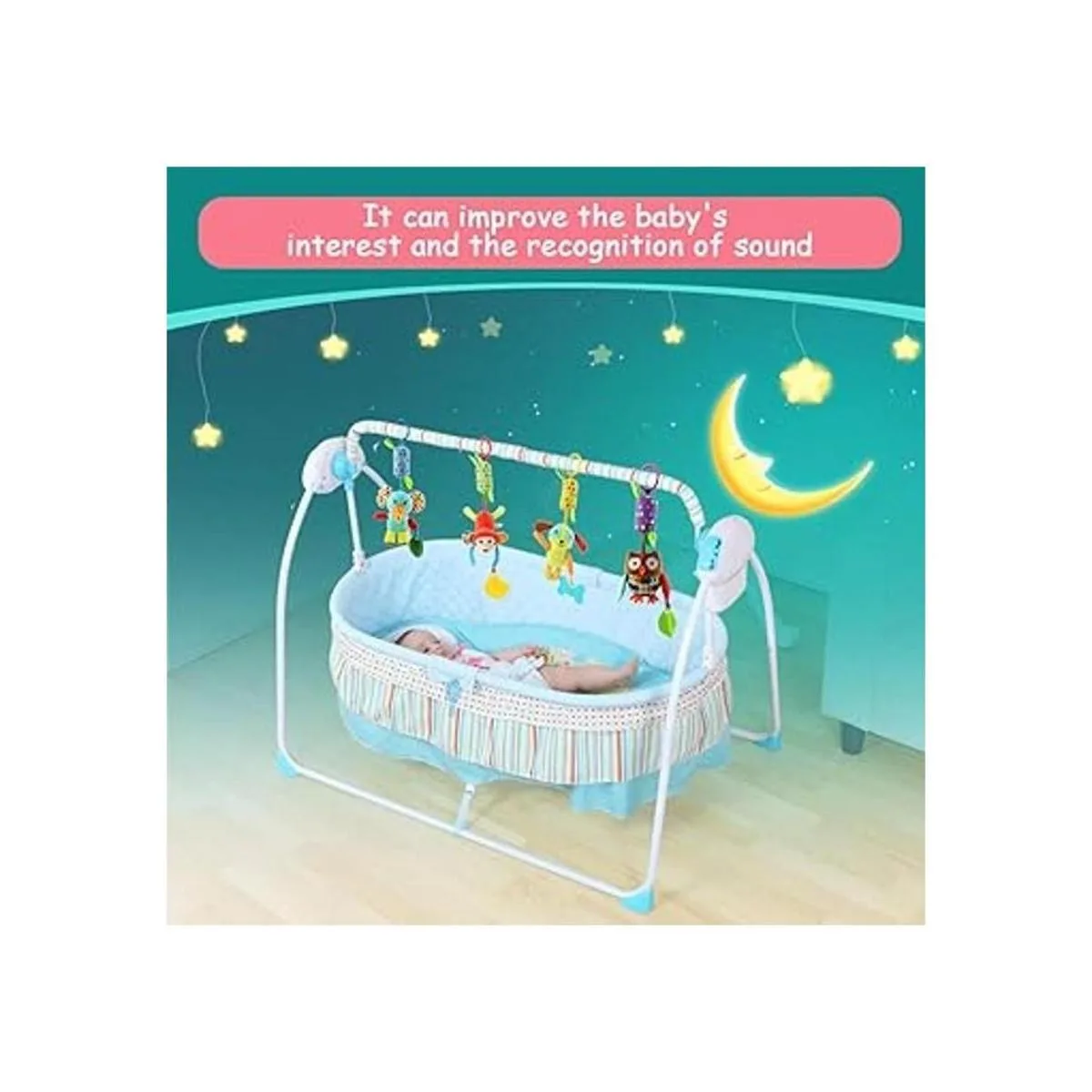 Joyshare 4 piezas de juguete chirriante suave para bebé_6