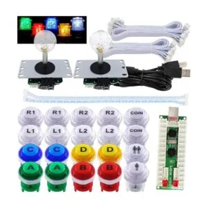 SJJX 2 Reproductor LED Arcade Juego DIY Kit Teclado_1