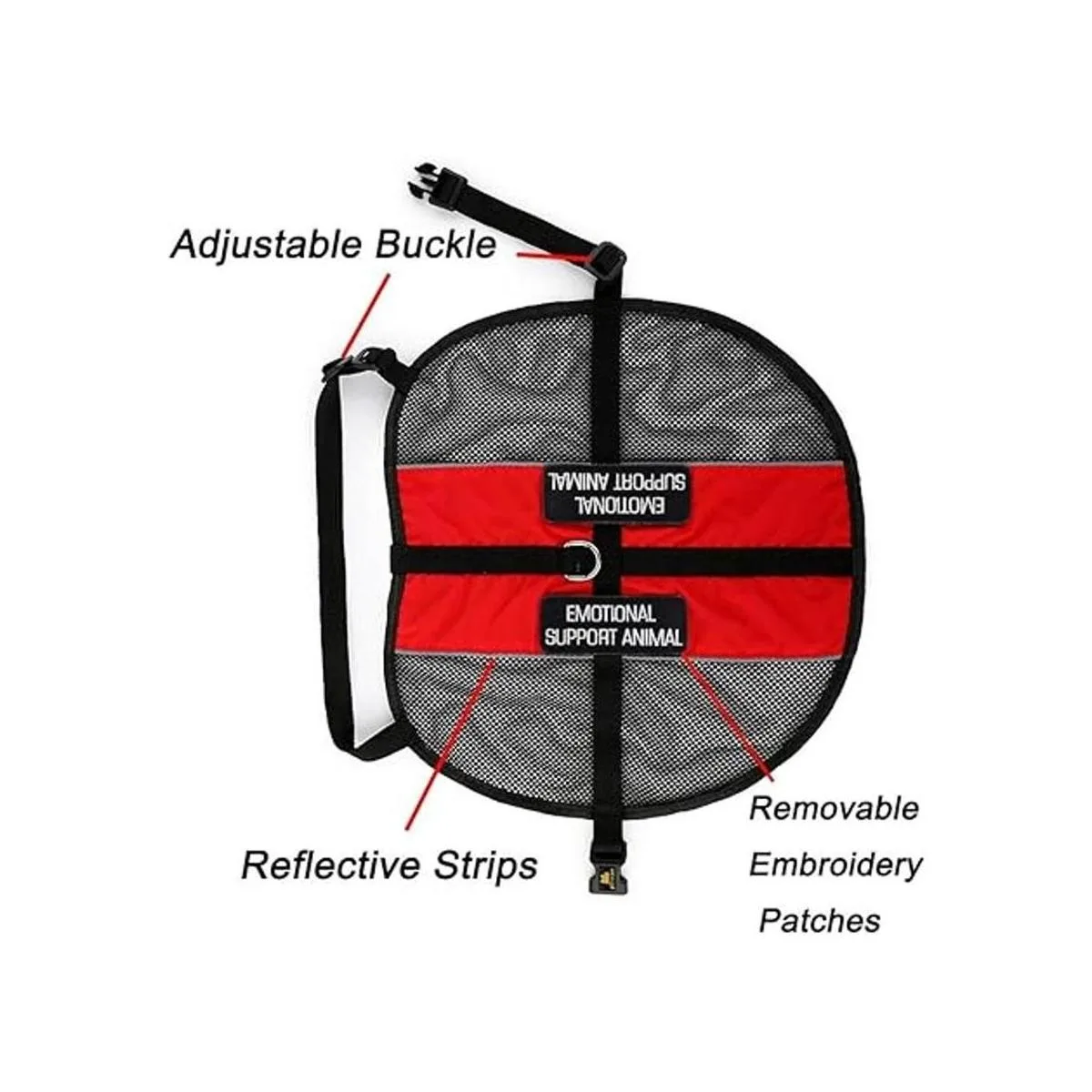 PLUTUS PET Emotional Support Dog Vest with 2 Free_2