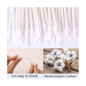 Hisopos de algodón puntiagudos con puntas en Q de doble_2