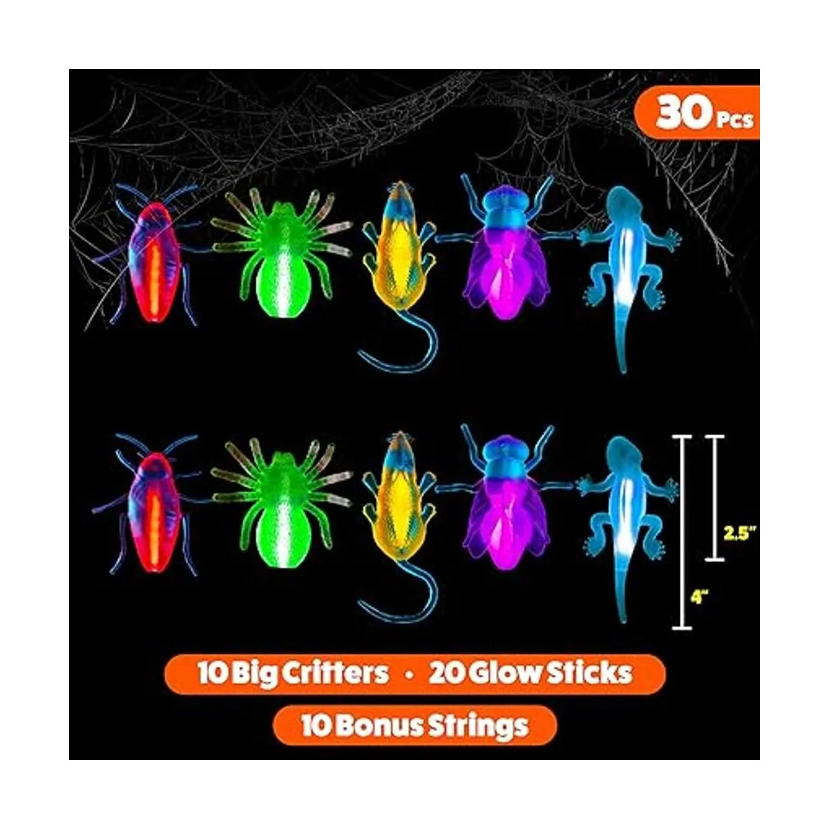 PartySticks Glow Critters Paquete de 30 juguetes para_2