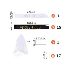 Juego de franjas para fiesta de soltera de la tribu de_2