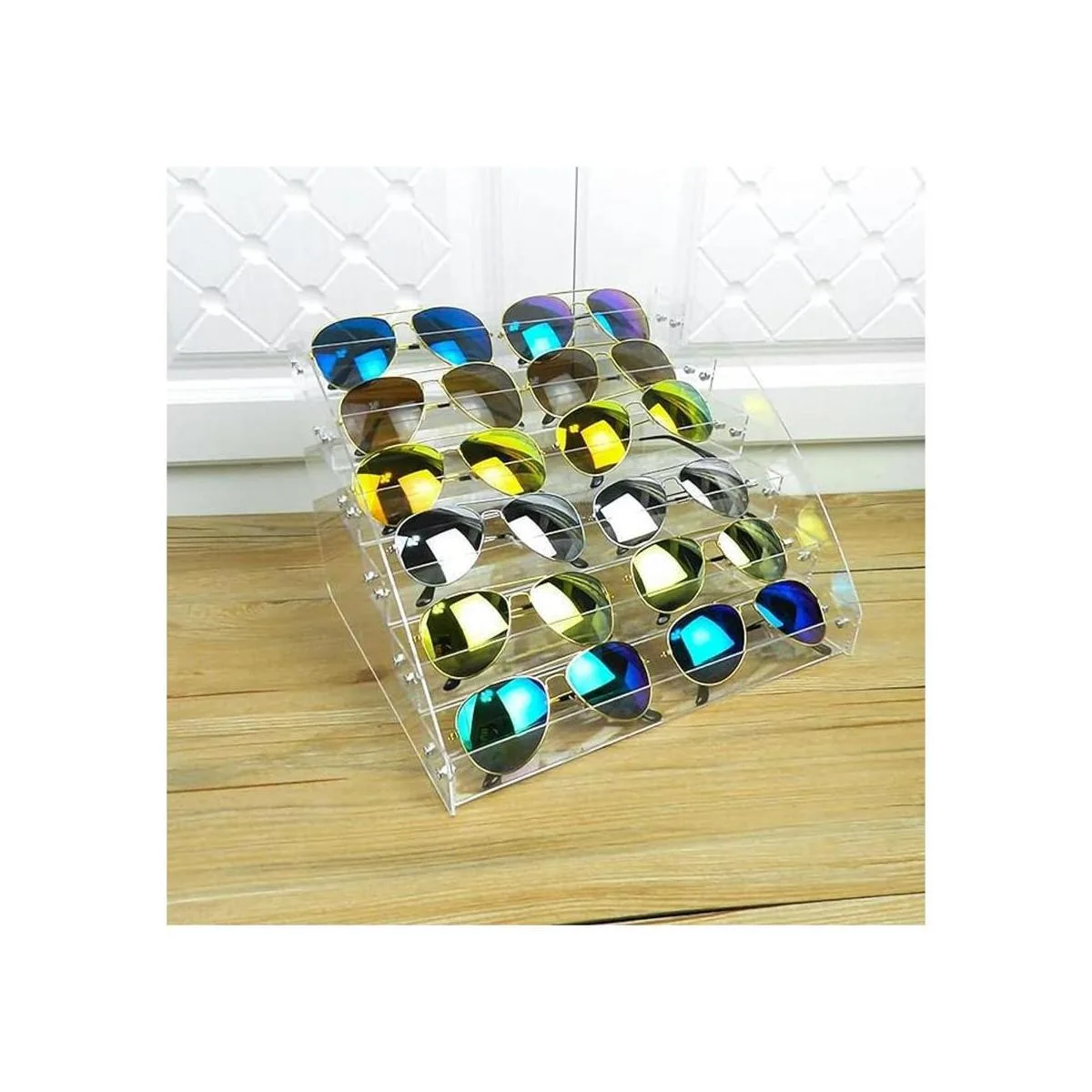 MineDecor Organizador de lentes de sol de plástico de 12_2