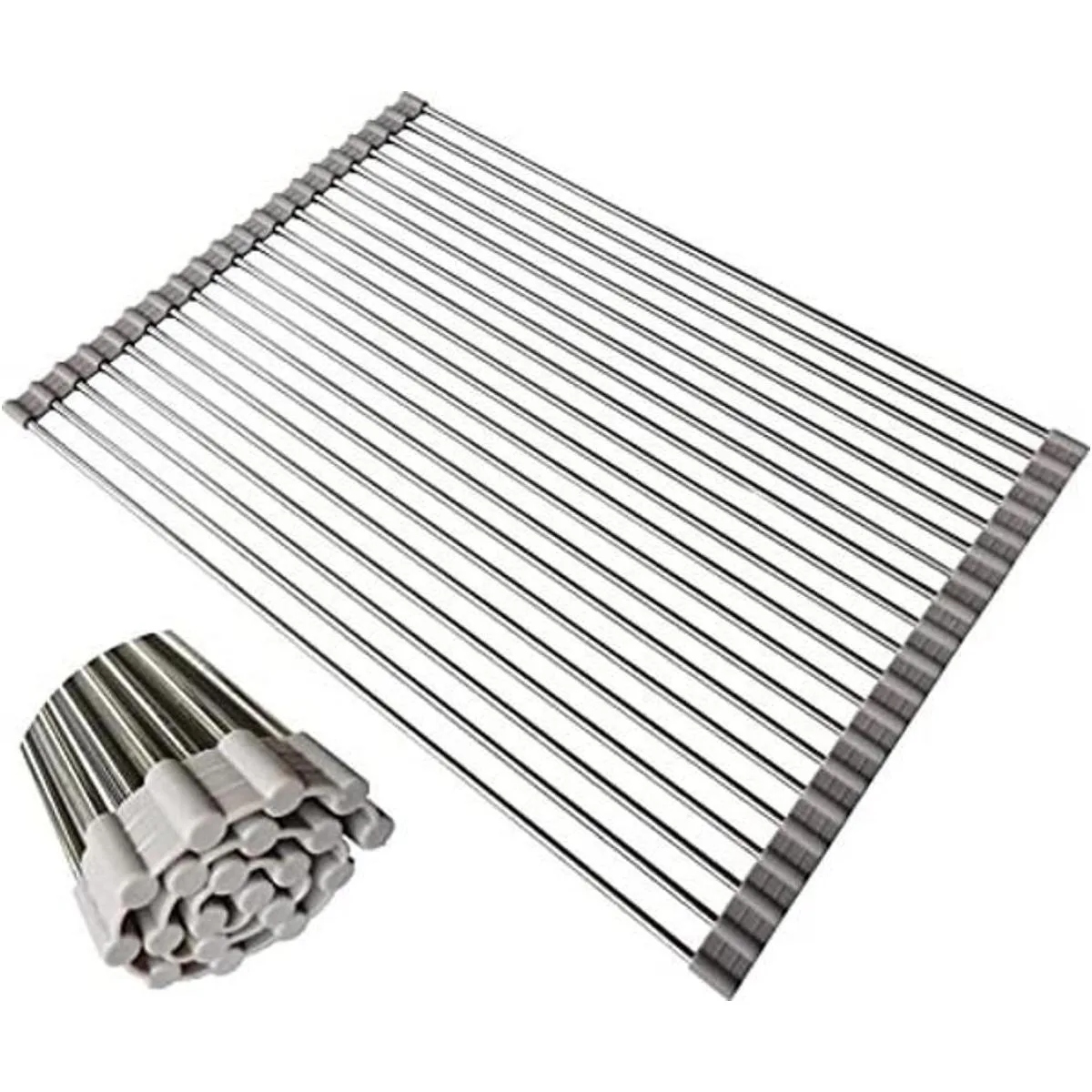 SHUYUE Escurridor de platos plegable plegable de 17.8_1