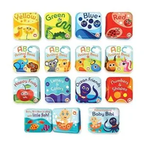 Juego de mega libros de baño para bebés paquete de 13_1