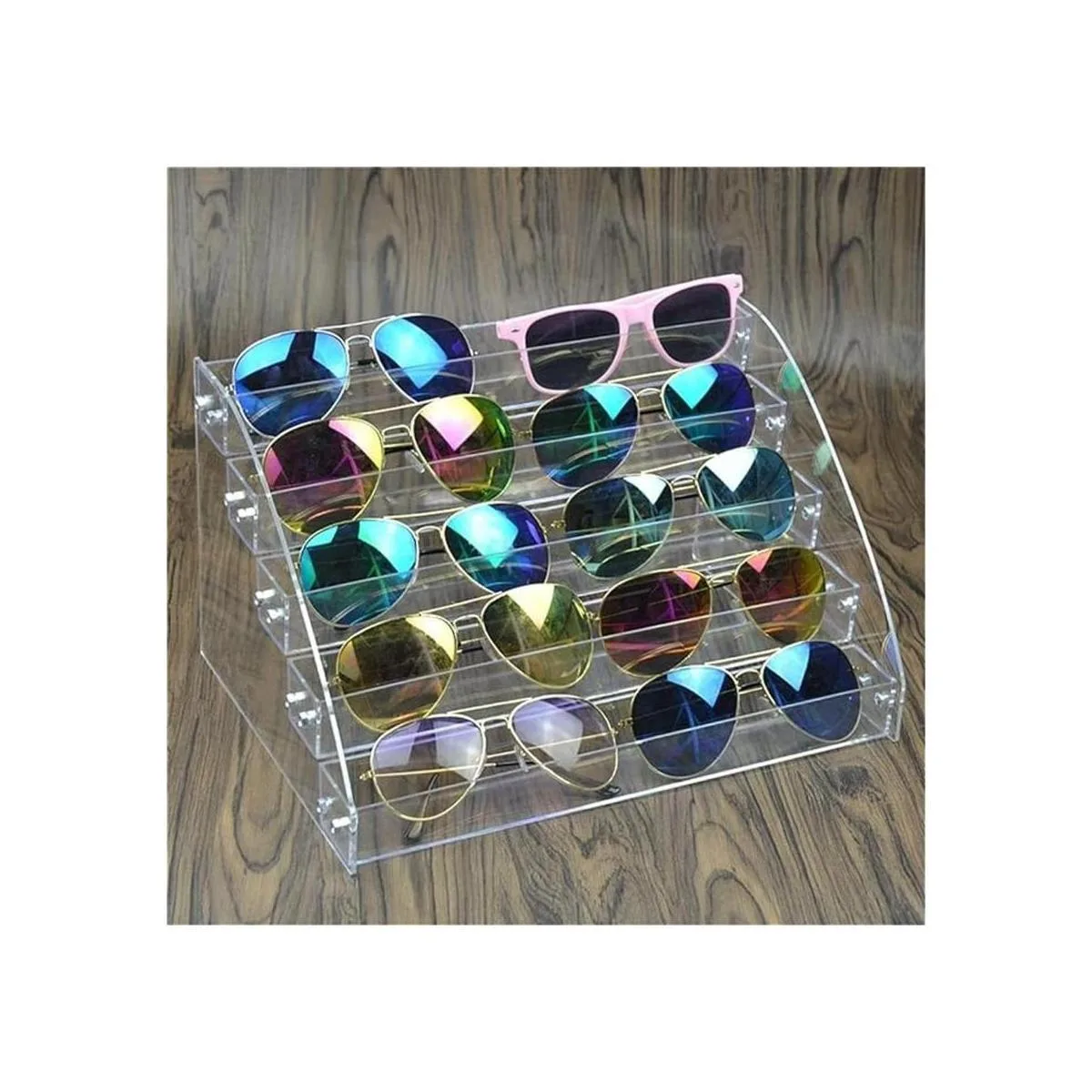 MineDecor Organizador de lentes de sol de plástico de 12_1