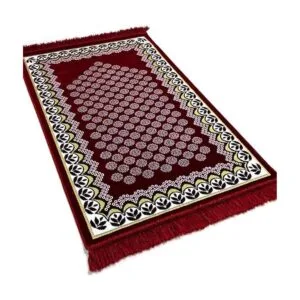 Modefa Alfombra de oración libre con gorro y cuentas de_2