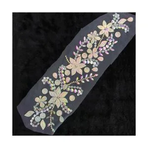 Parches de cristal brillante hechos a mano de 3.9 x 16.5_2