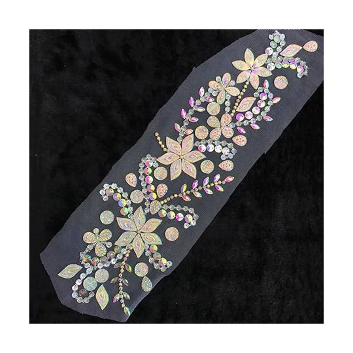 Parches de cristal brillante hechos a mano de 3.9 x 16.5_2