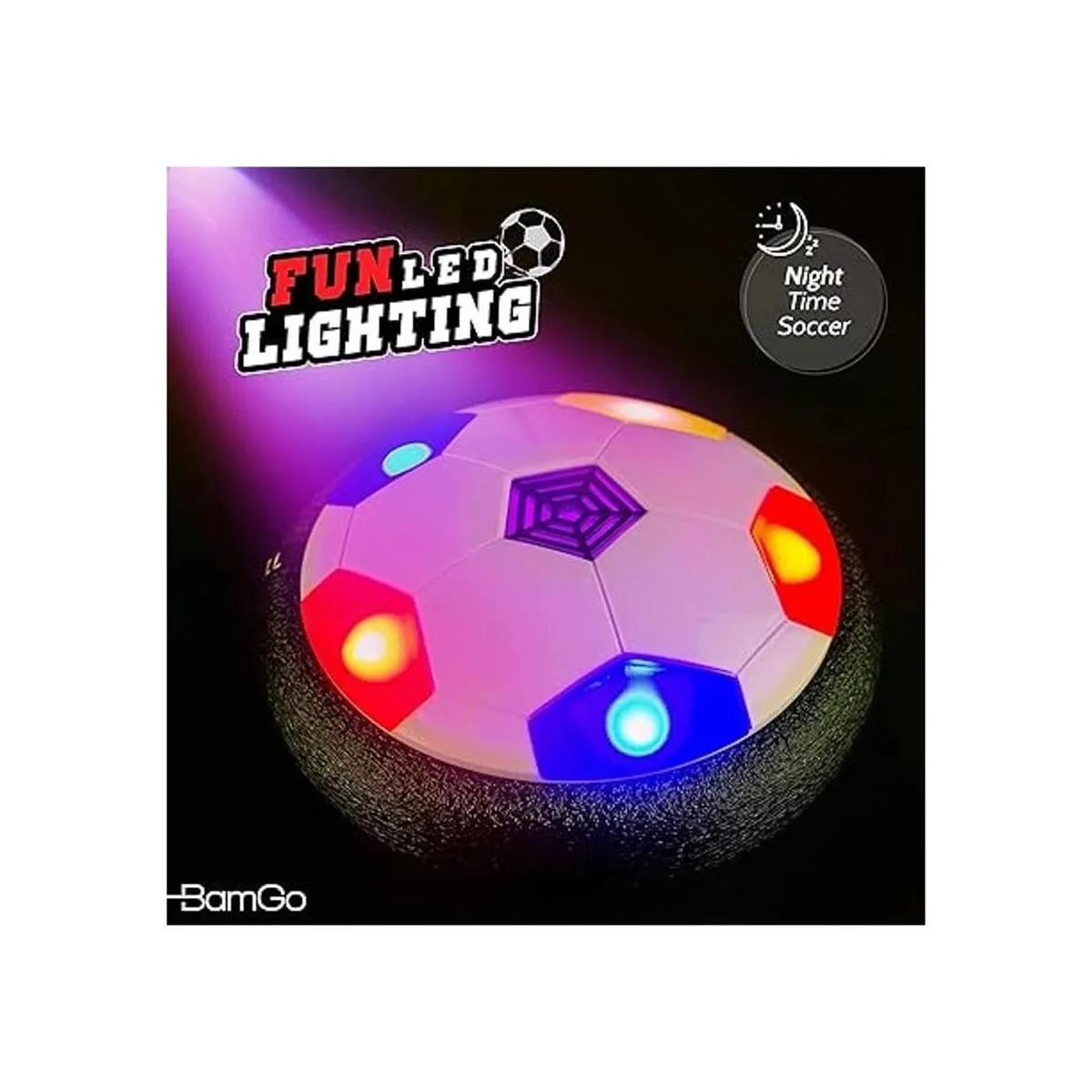 Pelota de fútbol Hover para niños con luces LED de_6