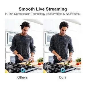 Cámara web 1080P HD con micrófono cámara web USB Plug and_2