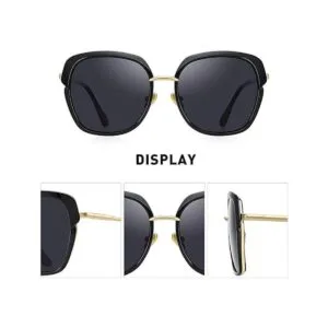 OLIEYE Gafas de sol polarizadas vintage con marco de_3