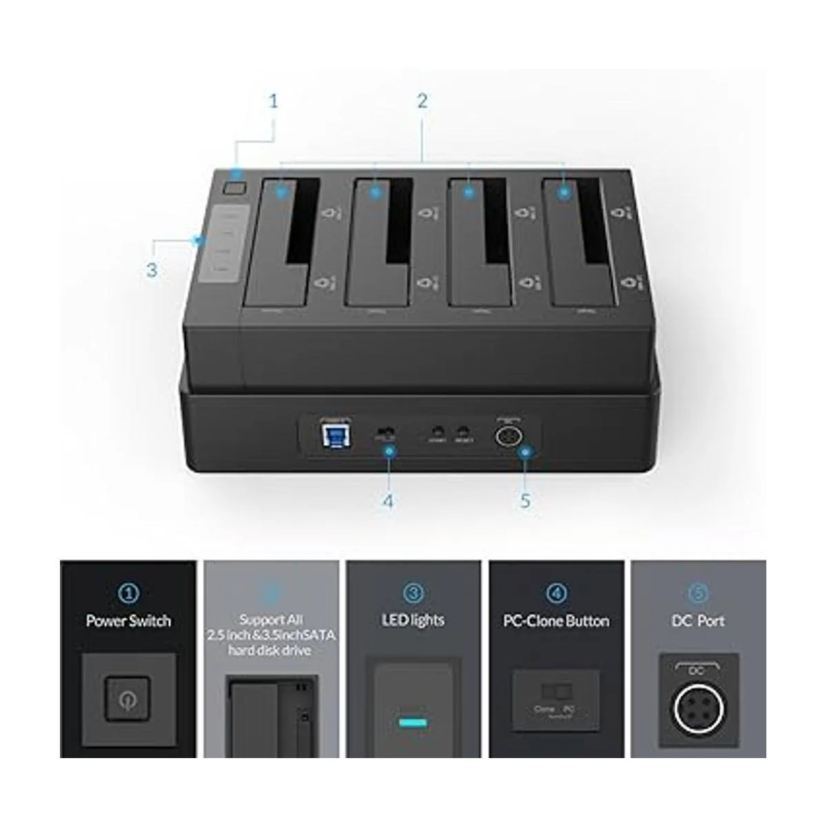 ORICO Estación de acoplamiento de disco duro externo de 40_3