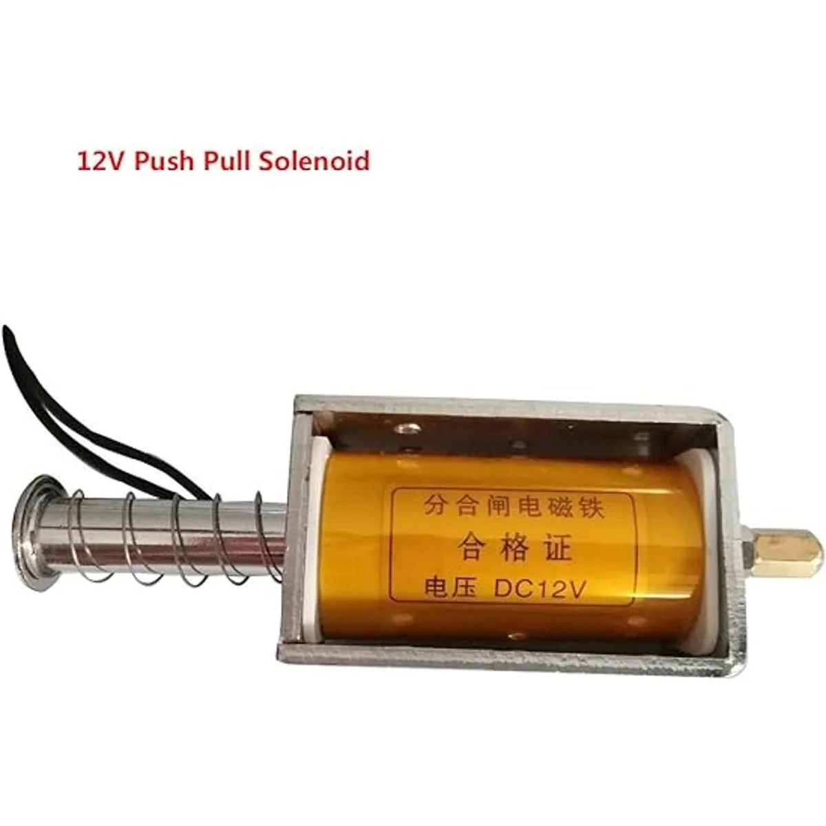 Solenoide de empuje 12 V CC 1.378 in de largo_5