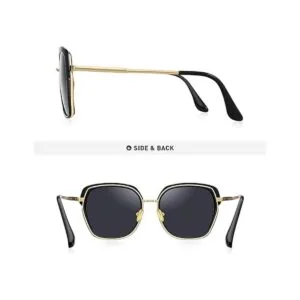 OLIEYE Gafas de sol polarizadas vintage con marco de_4