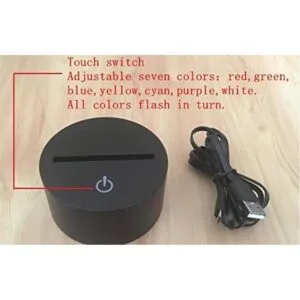 Lámpara de mesa 3D con forma de girasol para decoración_5