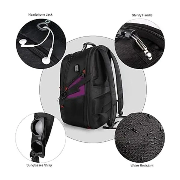 Mochila de viaje para laptop mochilas escolares grandes_5