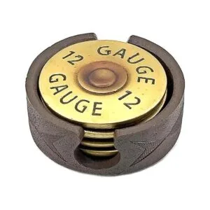 Bellaa Juego de posavasos de escopeta de calibre 12 5_6