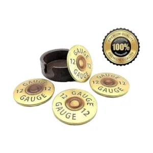 Bellaa Juego de posavasos de escopeta de calibre 12 5_3