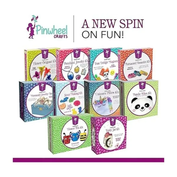 Pinwheel Crafts Kit de tarro de hadas divertido arte y_5