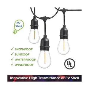 Paquete de 24 bombillas LED de 1 W con cadena de plástico_4