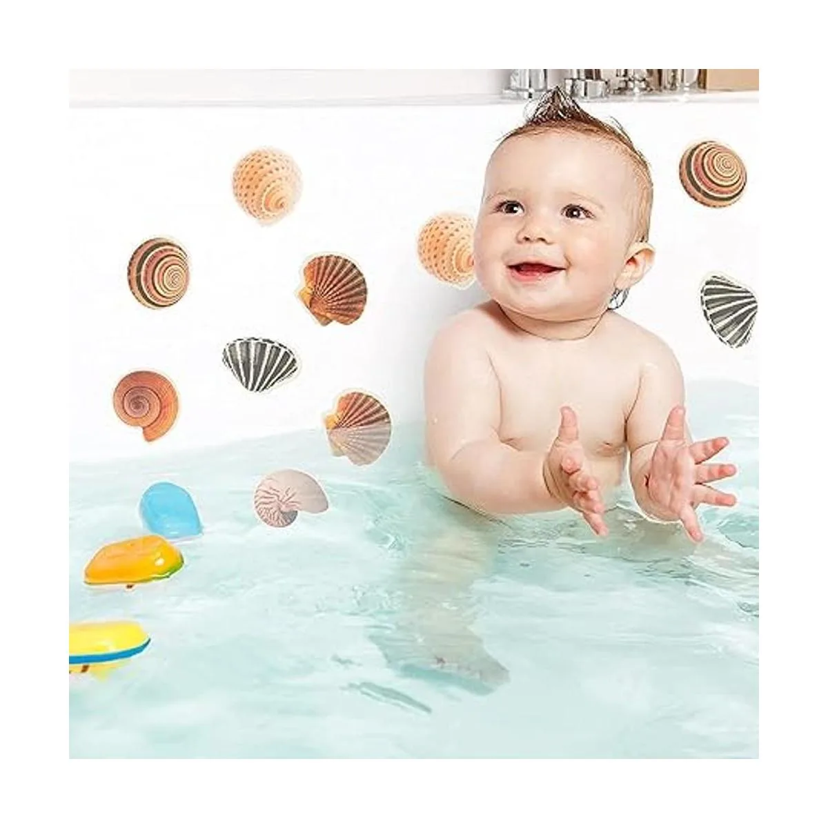 Fallaloe Calcomanías antideslizantes para tina 12 tiras_7