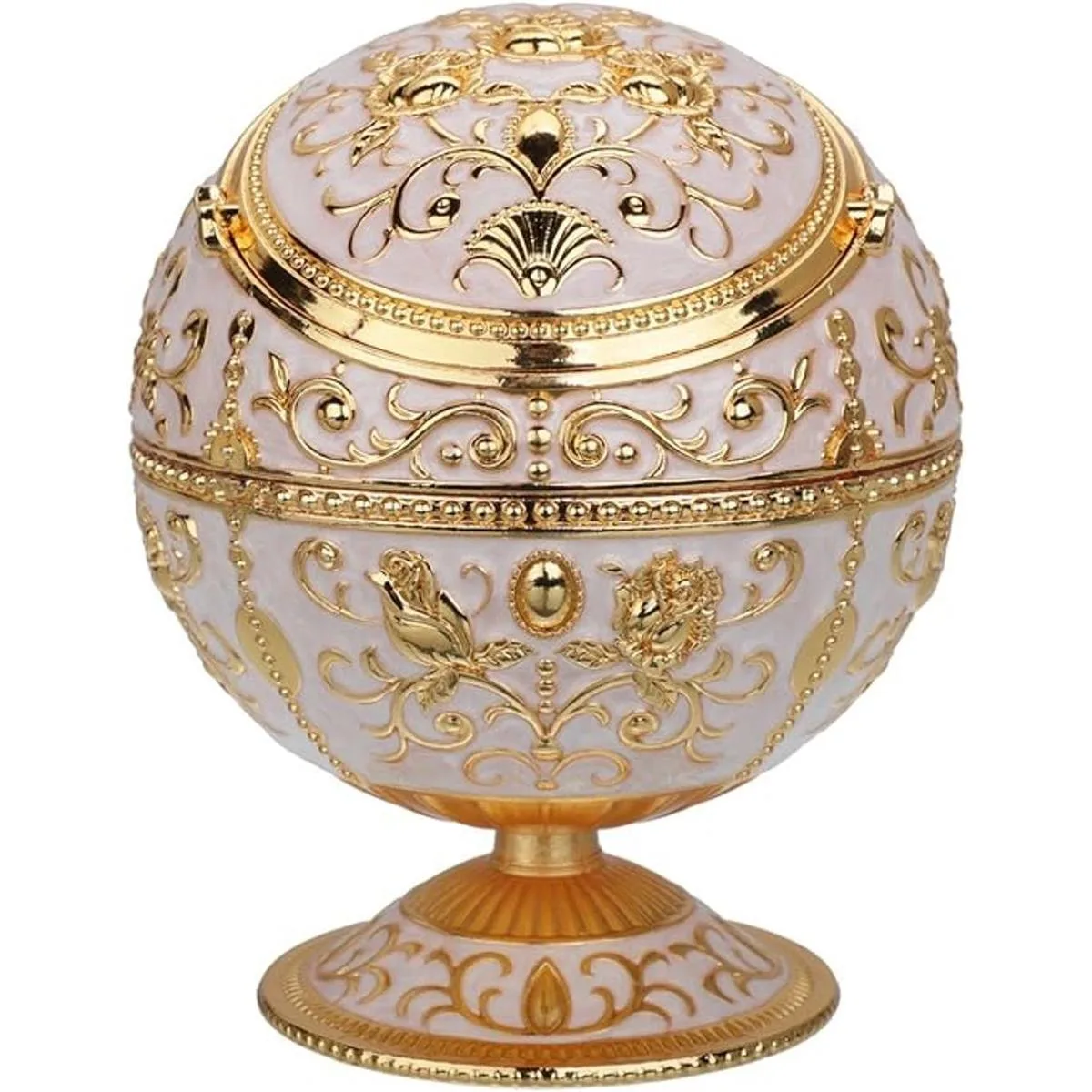 LAUYOO Cenicero vintage resistente al viento con tapa para_1