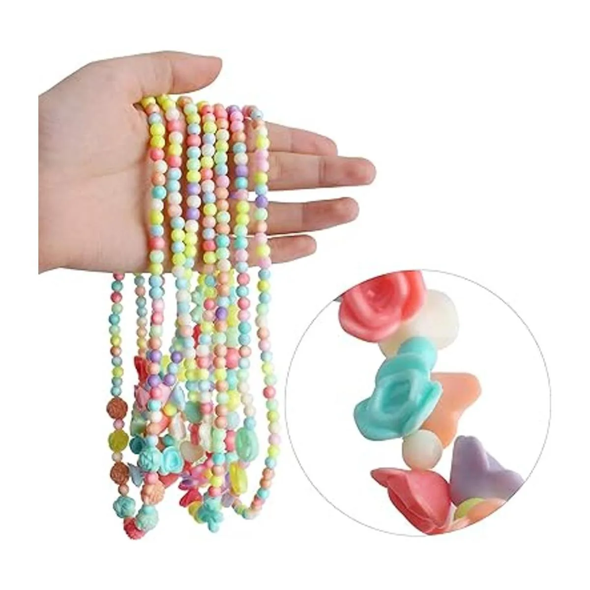 Hicdaw Juego de 18 pulseras de collar de cuentas para_4