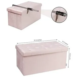 B FSOBEIIALAO Otomano plegable para almacenamiento banco_3