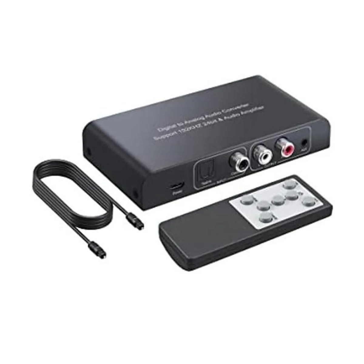 PROZOR Convertidor DAC de 192 KHz Toslink coaxial SPDIF_1