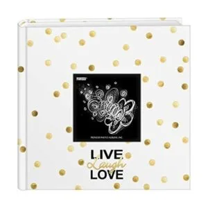 Pioneer Photo Albums Golden Dots Live Laugh Love lbum de_1