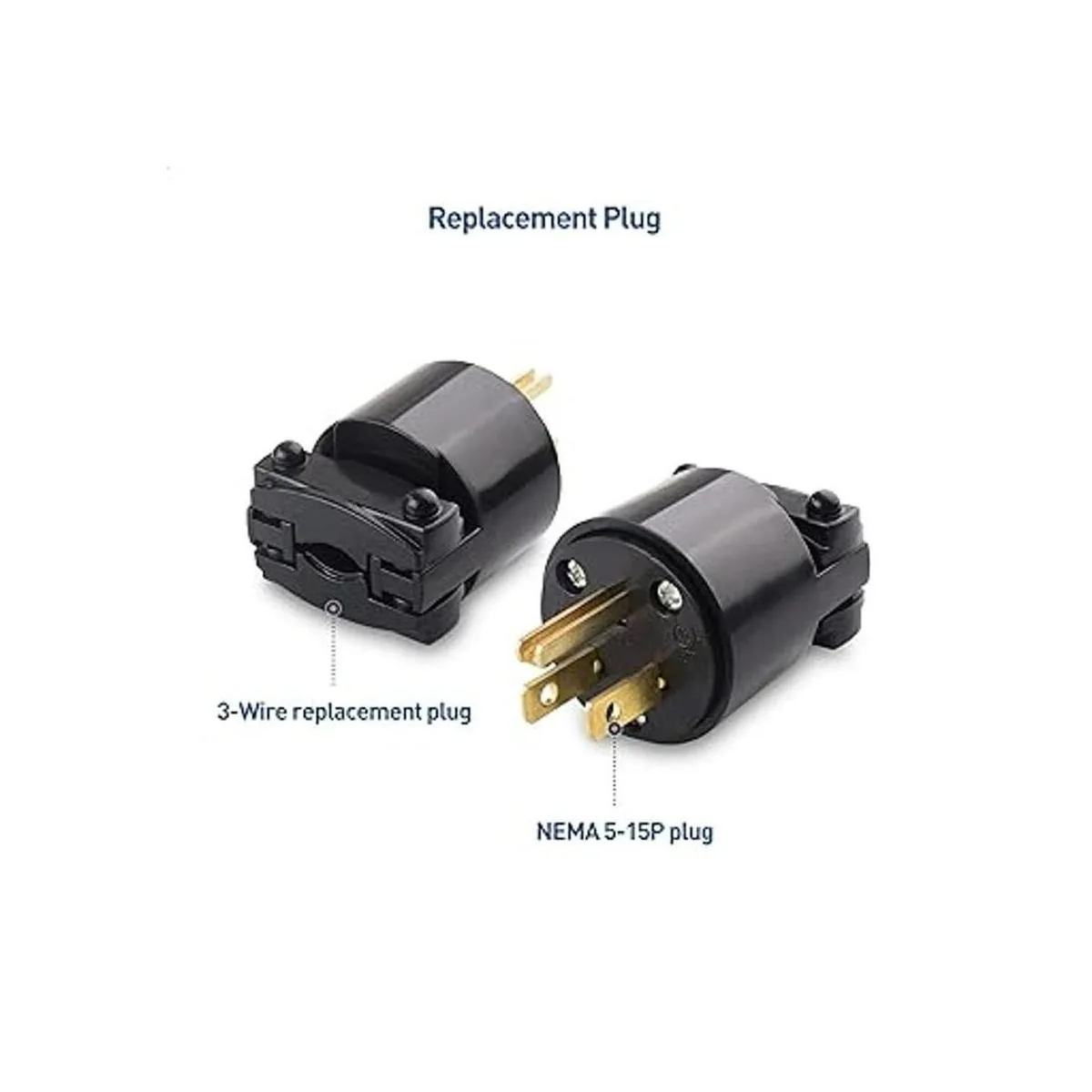 Cable Matters 3Pack 15A 125V 3 clavijas de repuesto 2_3