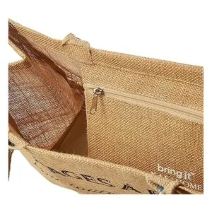 Bolsa KAF Home para ir al mercado de yute con asas_5