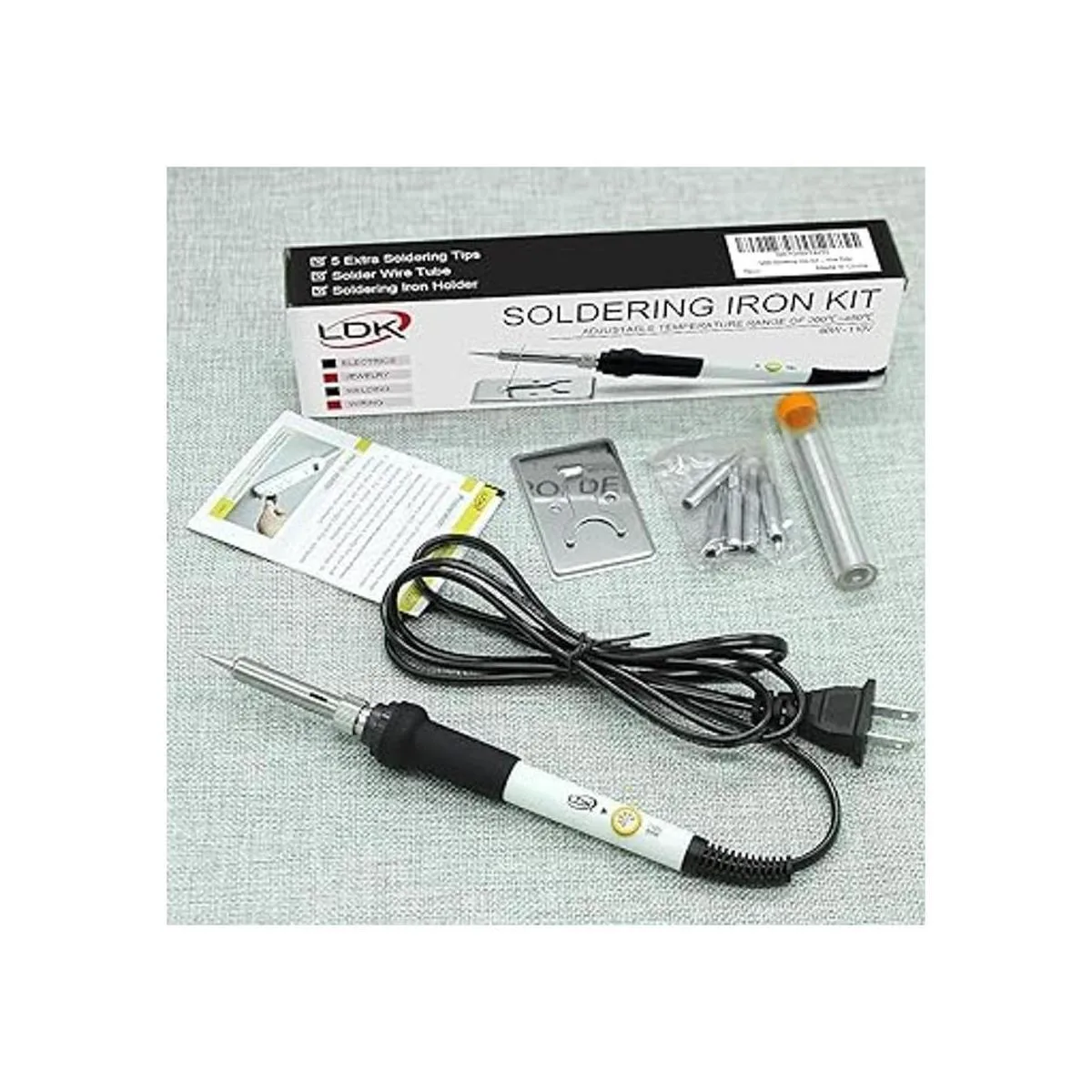 LDK Kit de soldador eléctrico de 60 W 110 V de temperatura_5