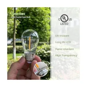 Paquete de 24 bombillas LED de 1 W con cadena de plástico_2