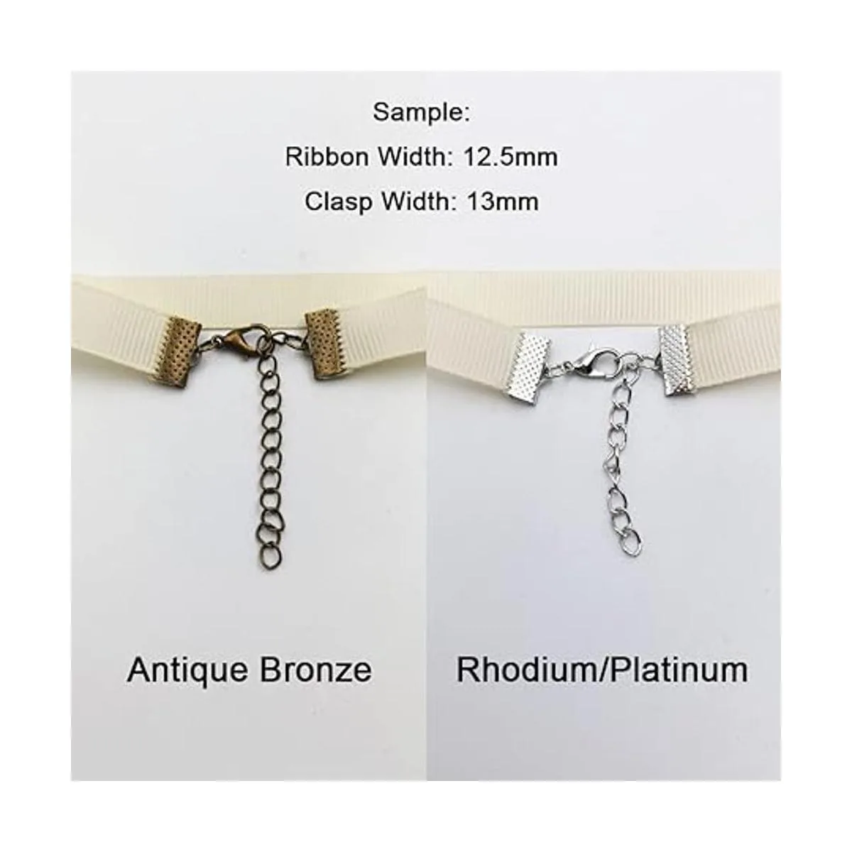 Inspirelle Juego de 100 extremos de rodio de varios_3