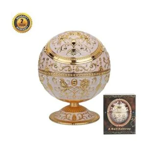 LAUYOO Cenicero vintage resistente al viento con tapa para_6