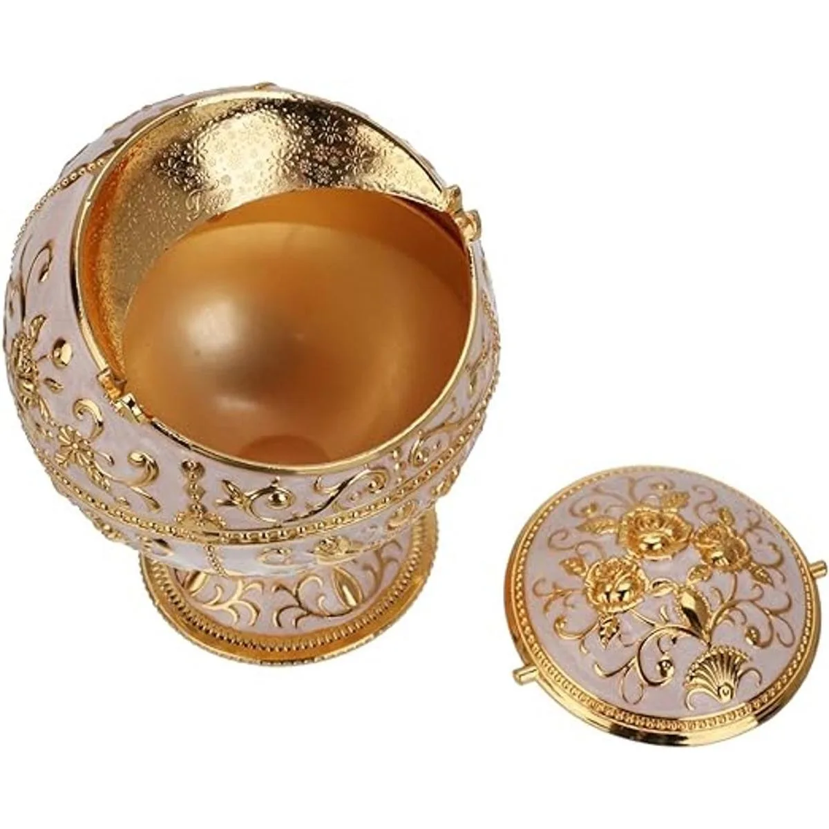 LAUYOO Cenicero vintage resistente al viento con tapa para_5