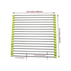 Estante enrollable para secar platos de 14.5 pulgadas de_2