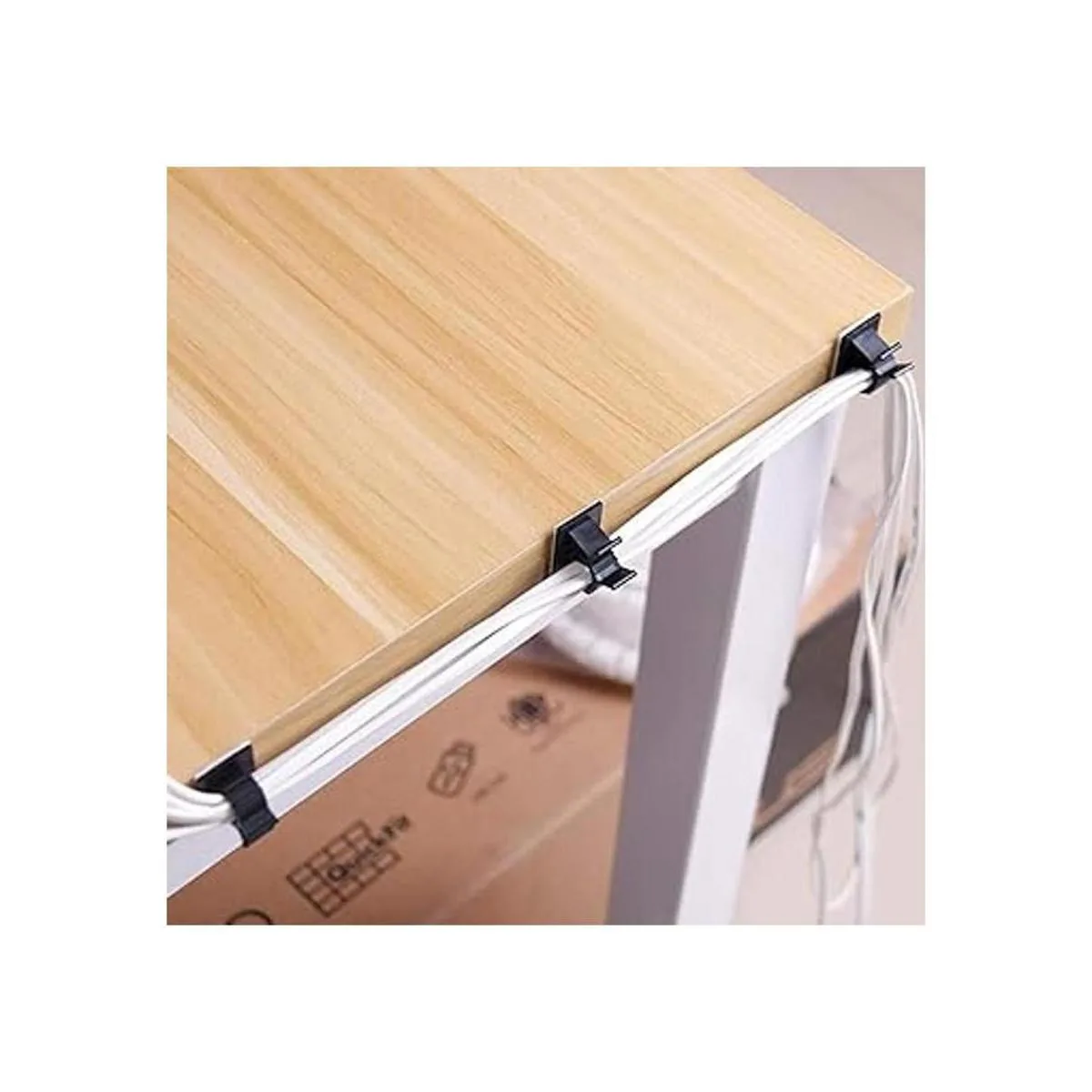 Paquete de 25 clips de cable ajustables de nailon para_7