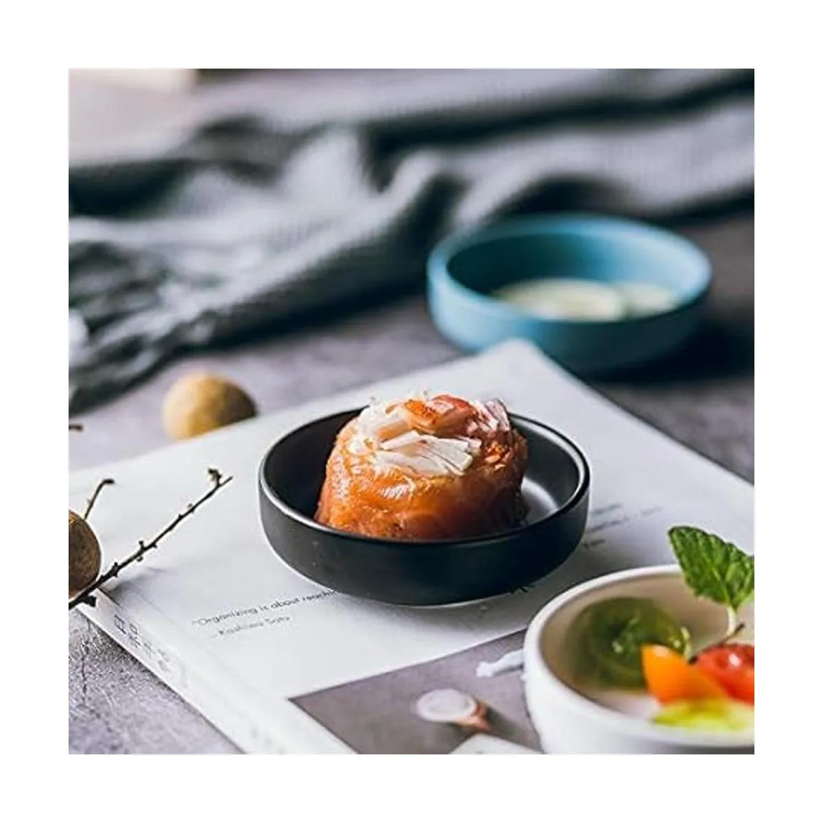 Colias Wing Juego de 6 platos de porcelana multiusos con_2