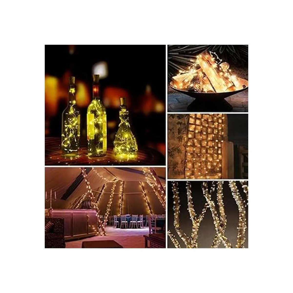 Amir funciona con energía solar luces alambre de cobre_5