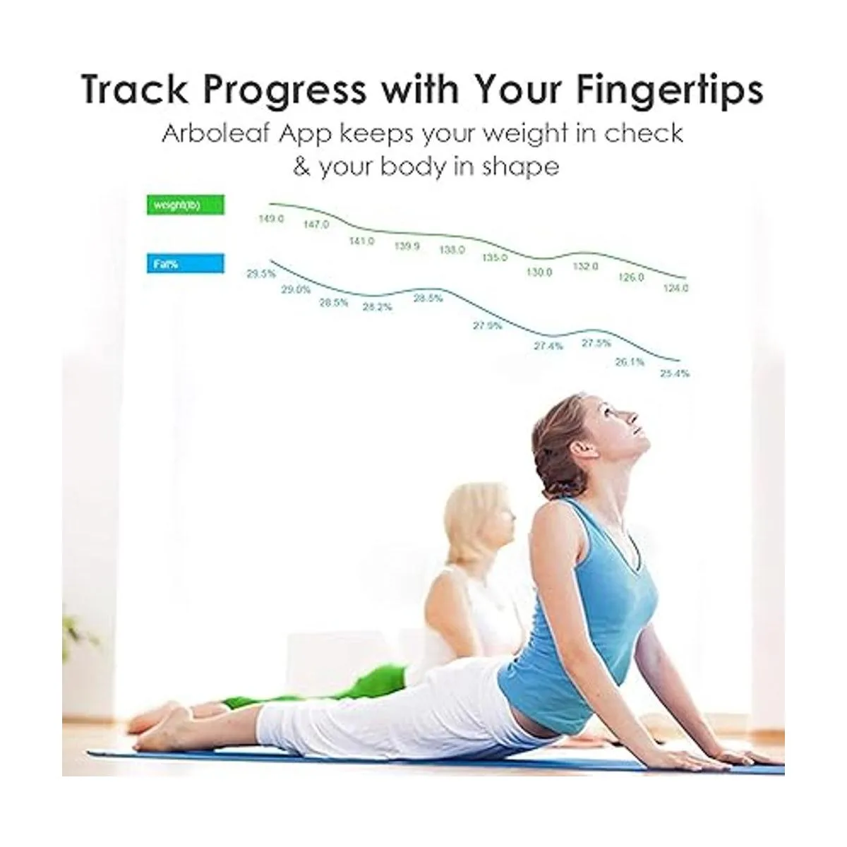 Báscula bluetooth báscula inteligente de grasa bmi_3