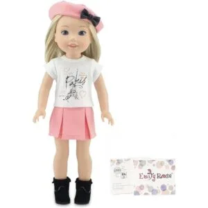 Emily Rose Ropa de muñeca de 14.0 in con falda parisina_1