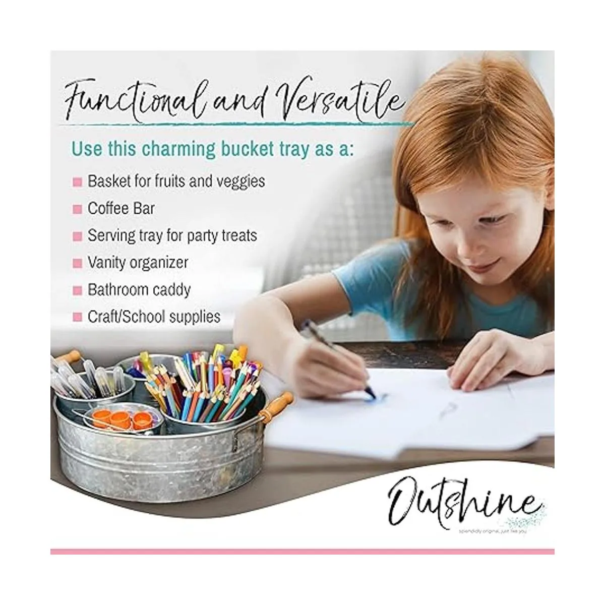 Outshine Bandeja de metal galvanizado para almacenamiento_4