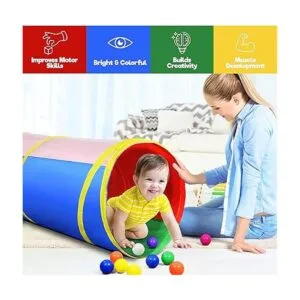 Hide N Side Túnel para jugar de 6 pies túnel desplegable_2